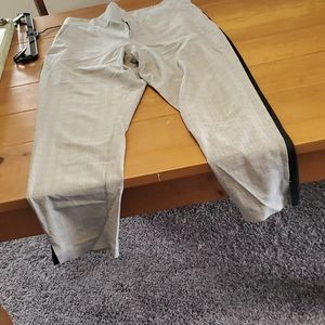 Athleta Brooklyn plaid ankle fit pants